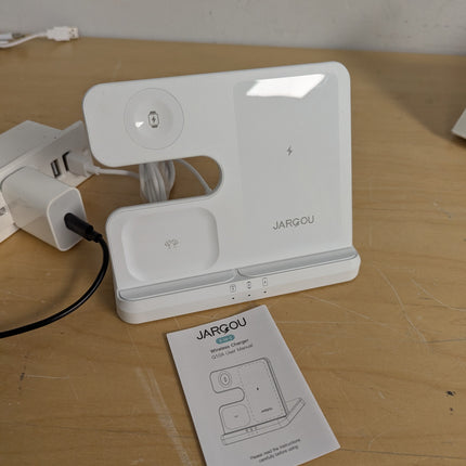 JARGOU 3 in 1 Charging Station for Apple Wireless Charger for iPhone 17 16e 16 1