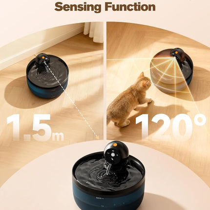 Wireless Cat Water Fountain Cordless: Automatic Cats Fountains Battery Operated