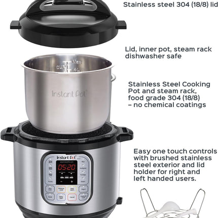 Faulty — Instant Pot DUO60 6 Qt 7-in-1 Programmable Pressure Cooker, 14 Programs