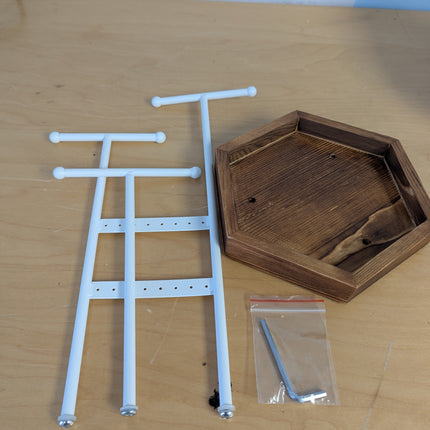 SONGMICS Jewelry Holder, Jewelry Organizer, 4 Independent Zones, Jewelry Display