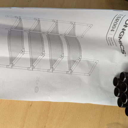 SONGMICS 4-Tier Shoe Rack, Shoe Storage Organizer with Metal Frame, Black ULSR00