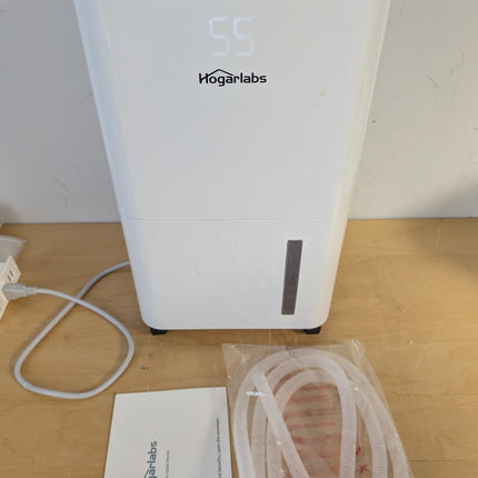 HOGARLABS 34 Pint Home Dehumidifier for Basement & Bedroom, 3 Modes, Continuous Drain, Timer & Child Lock