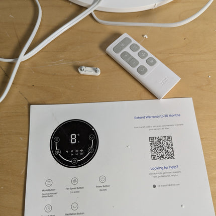 FAULTY Dreo Tower Fan for Bedroom, 25ft/s Velocity Quiet Floor Fan, 90° Oscillat