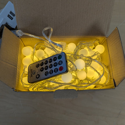 33 FT 100 LED Globe Ball String Lights, Fairy String Lights Plug in, 8 Modes wit