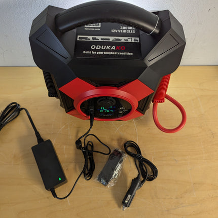 ODUKAKO DM1264 12V Semi Truck Jump Starter, 30000A Peak Heavy Duty Booster with 64000mAh Power Bank & LED