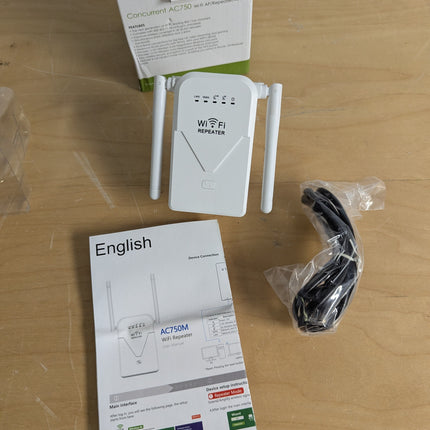 AC750 WiFi Repeater 5GHz WiFi Amplifier Dual Band WiFi Extender Booster Router,