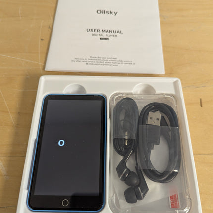 Oilsky 80GB MP3 Player with Bluetooth and WiFi, Mp3(Blue)