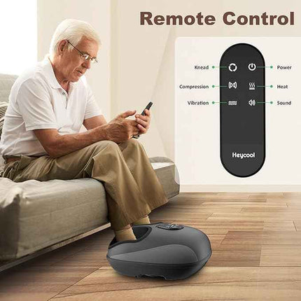 Foot Massager with Heat, Vibration, Compression, Shiatsu Feet Massager Machine f
