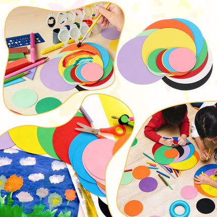 PATIKIL 100 Sheet Circle Card Stock, 3" Round Thick Cardstock, White | Cutouts P