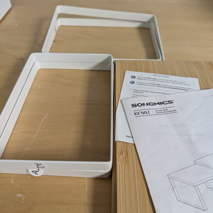 SONGMICS Cabinet Organizer Shelf, Set of 2 Kitchen Counter Shelves, Kitchen Stor