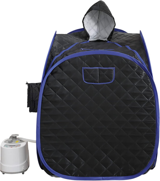 ZONEMEL Portable Steam Sauna for 1-2 People, Foldable Full Body Home Spa with 2L 900W Steam Generator & Remote
