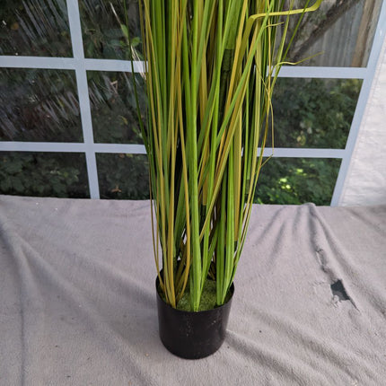 Artificial Plant, 47in Onion Grass Artificial Plant in Pot, Indoor Decorative Fl