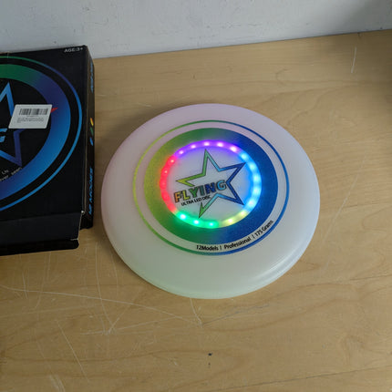LED Light Up Flying Disc Toys for Kids Adults, Rechargeable, 175g 4 Brightness,