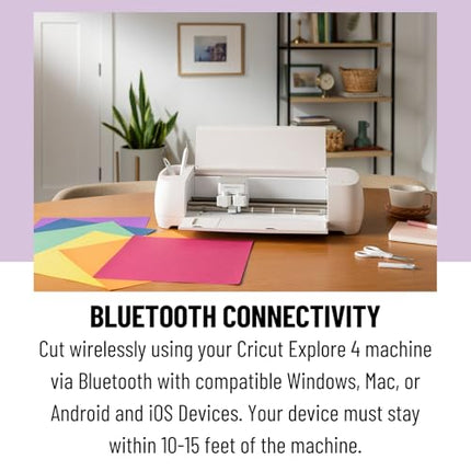 Cricut Explore Cutting Machine with Vinyl and Iron-On Sheets Bundle