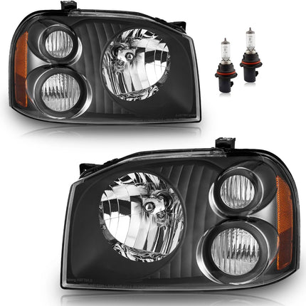 KarSpareHub Headlights for 2001-2004 Nissan Frontier (Bulbs included)