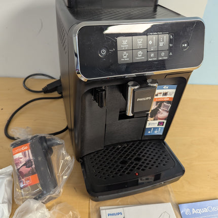Philips Series 2300 Fully Automatic Espresso Machine - 4 Hot Drinks, Fast Clean,