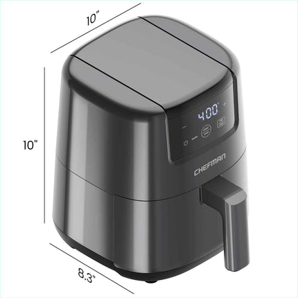 CHEFMAN 2 Qt Mini Air Fryer – Digital Space-Saving Compact Air Fryer with Nonsti