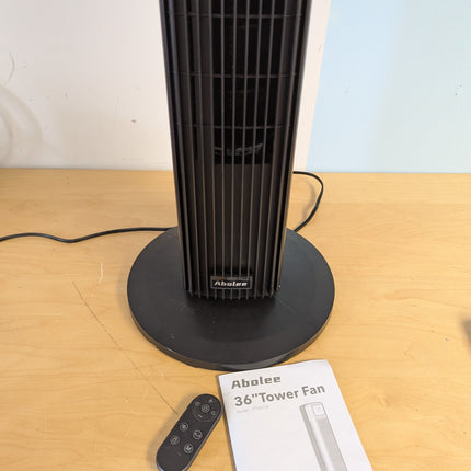 Abolee Tower Fan for Bedroom, Quiet Floor Fan, 90° Oscillating Fans for Indoors