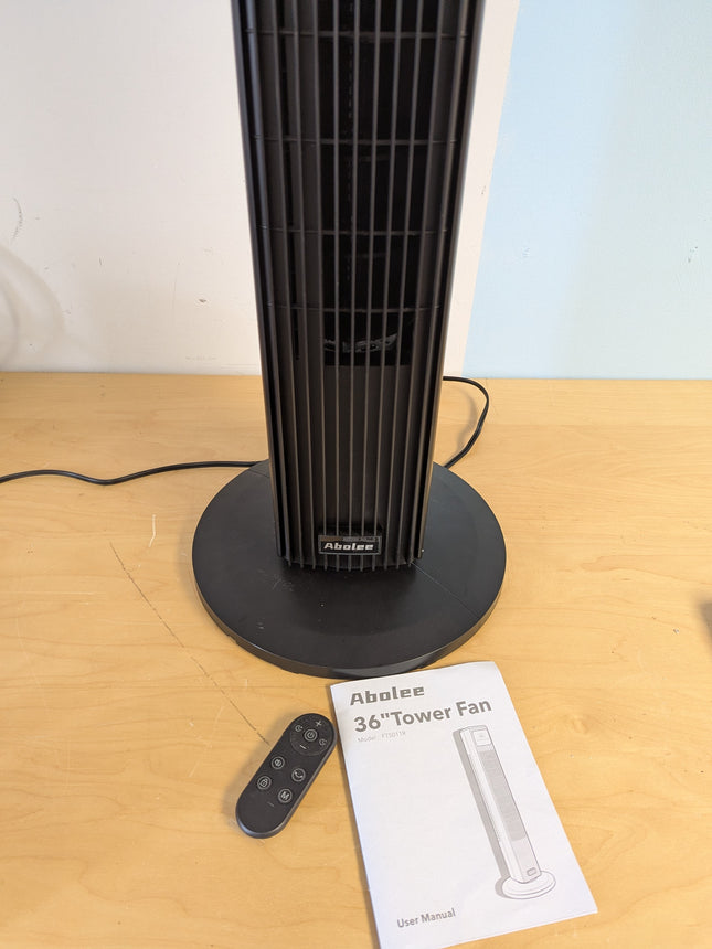 Abolee Tower Fan for Bedroom, Quiet Floor Fan, 90° Oscillating Fans for Indoors