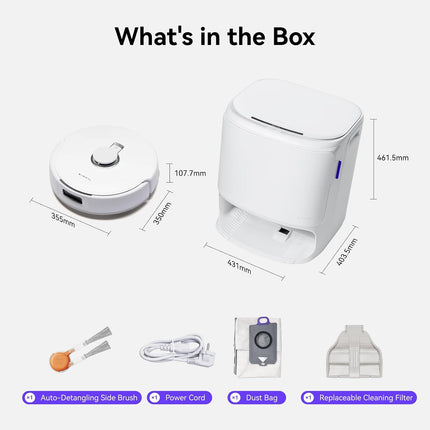 NARWAL Freo X10 Pro Robot Vacuum and Mop Combo, 11,000Pa Suction, DualFlow