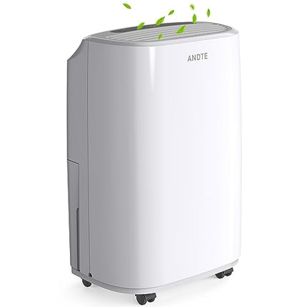 ANDTE 2500 Sq.Ft Dehumidifier for Large Room and Home Basements, 34 Pints Dehumi
