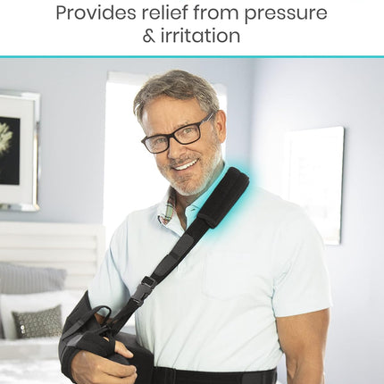 Vive Shoulder Abduction Sling - Immobilizer for Injury Support - Pain Relief Arm