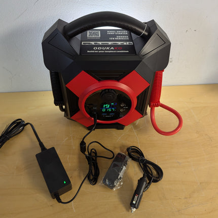 ODUKAKO DM1264 12V Semi Truck Jump Starter, 30000A Peak Heavy Duty Booster with 64000mAh Power Bank & LED