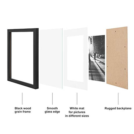 SONGMICS Collage Picture Frames, Set of 7 Photo Frames, Collage Frames, Clear Gl