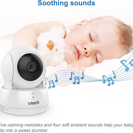 VTech VM924-2 Pan & Tilt Video Baby Monitor with 2 Cameras, 5" LCD Screen, Up to