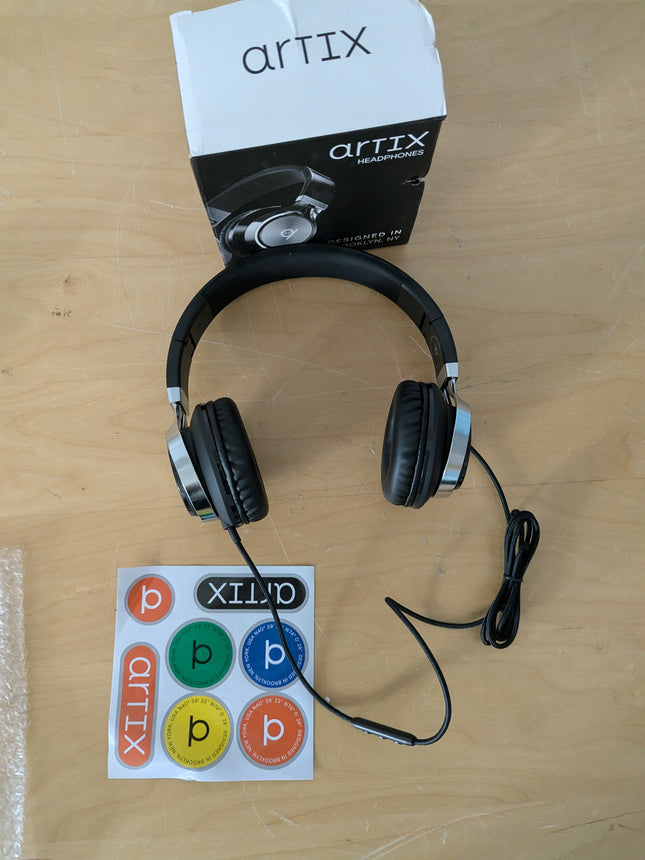 Artix® CL750 Premium Wired On Ear Headphones with Microphone, Comfortable Noise