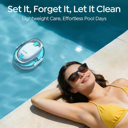 TALOSBO S2 Robotic Pool Cleaner – Dual-Layer Filtration, 90-Min Runtime, Powerfu