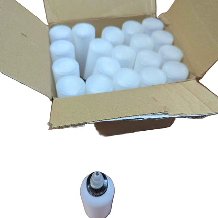 20 Pack Clear 2oz Bottles with Caps for Kitchen, Condiments, Homemade BBQ Sauce,