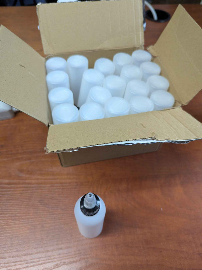 20 Pack Clear 2oz Bottles with Caps for Kitchen, Condiments, Homemade BBQ Sauce,