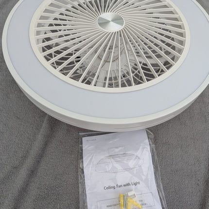 Fan Ceiling Light Ceiling Fan with LED Lighting and Remote Control 40W Ventilato