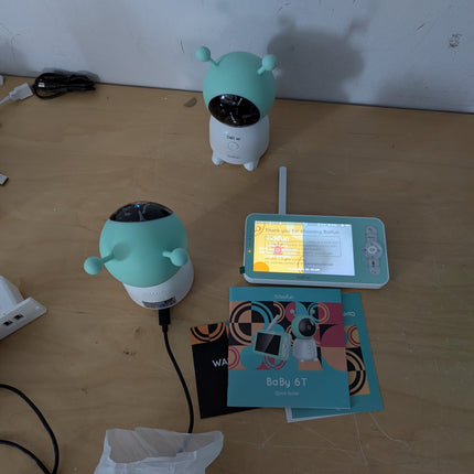 2K Boifun Baby Monitor WiFi, 360° Camera with Night Light & 5 Inch 3MP Display,