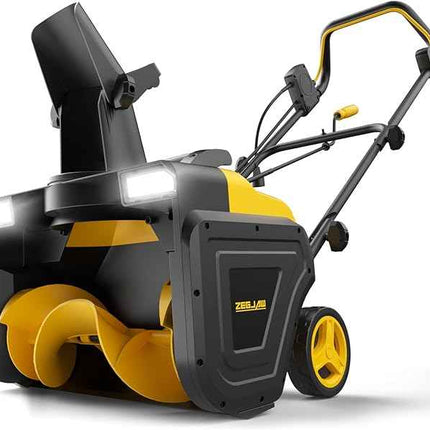 ZEGJAW 20-Inch Corded Snow Blower, 15-AMP Electric Snow Blower with 25ft Throwin