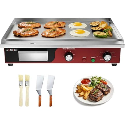 (Used - Fair) 22 Inch Commercial Electric Griddle 3000W, Stainless Flat Top