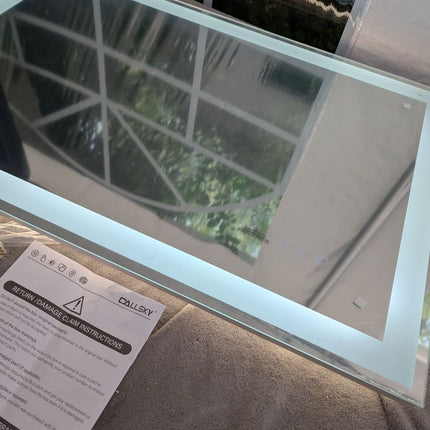 Callsky - 24 x 36 Inch LED Bathroom Mirror with Front and Backlit Lighting, Sepa