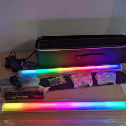 Aputure Amaran PT2c 2 Light Kit,Pixel Tube Light,8 RGBWW Pixels Tube LED,16W Pow