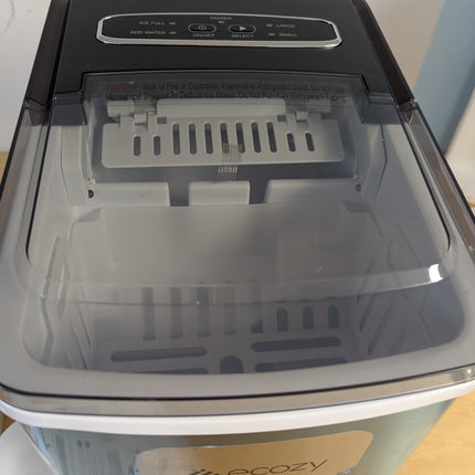 ecozy Portable Ice Maker Countertop, 9 Cubes Ready in 6 Mins, 26.5 lbs in 24 Hou