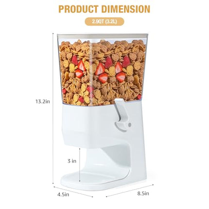 Tokokimo Cereal Dispenser Countertop – 3.2L Cereal Storage Containers Dispenser