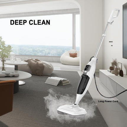Torder Steam Spin Mop, Floor Scrubber Steam Mop for Hard Floors Deep Cleaning, 2