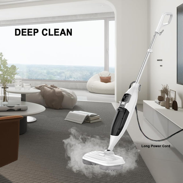 Torder Steam Spin Mop, Floor Scrubber Steam Mop for Hard Floors Deep Cleaning, 2