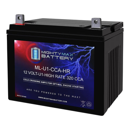 FAULTY ML-U1-CCAHR - 12V 320 CCA U1 - SLA Starting Battery for Lawn, Tractors an