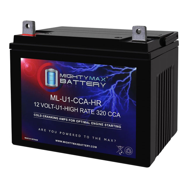 FAULTY ML-U1-CCAHR - 12V 320 CCA U1 - SLA Starting Battery for Lawn, Tractors an