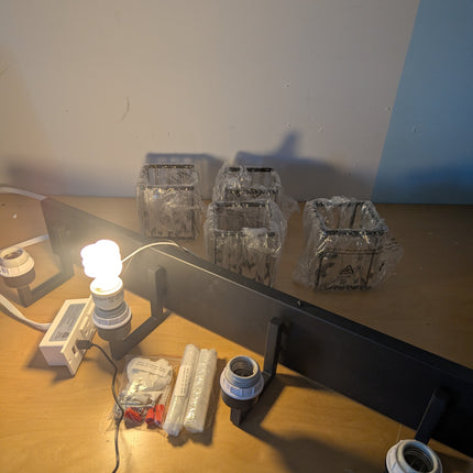 Black Bathroom Light Fixture, 4-Light Crystal Vanity Lighting, Bathroom Lighting