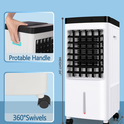 JOZERMADE Portable Air Conditioners,3-IN-1 Evaporative Air Cooler with Utral-Qui