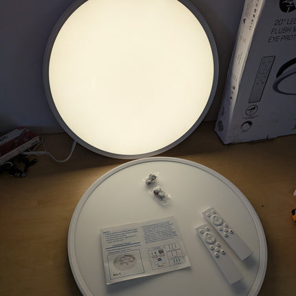 LED Flush Mount Ceiling Light Fixture,Round 20Inch 40w 4350lm 3000k,4000k,6000k