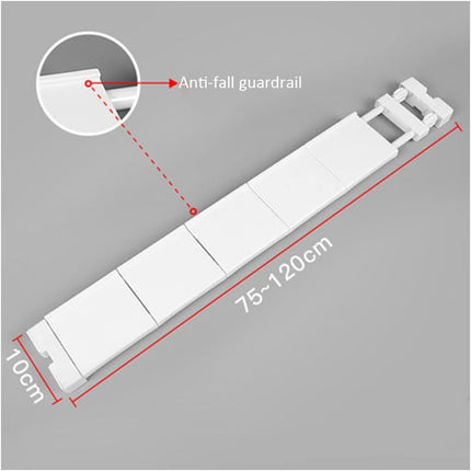 LIYIVNAA Expanding Narrow Closet Shelf Tension Rod Slim Cupboard Divider Hanger