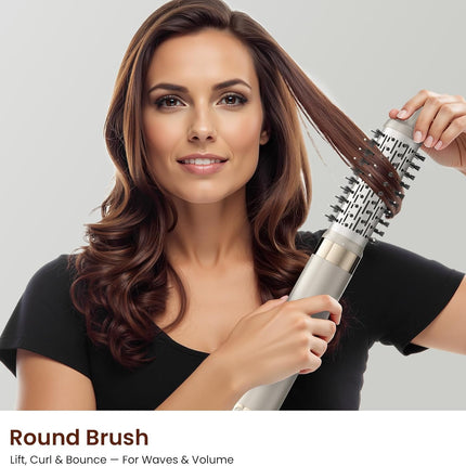 MESCOMB 5 IN 1 Hot Air Styler Hair Dryer Brush, 1500 Watts High Speed Hair Style